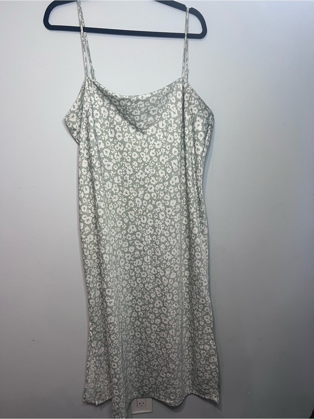 a new day Sage Green Floral Slip Dress Size XXL